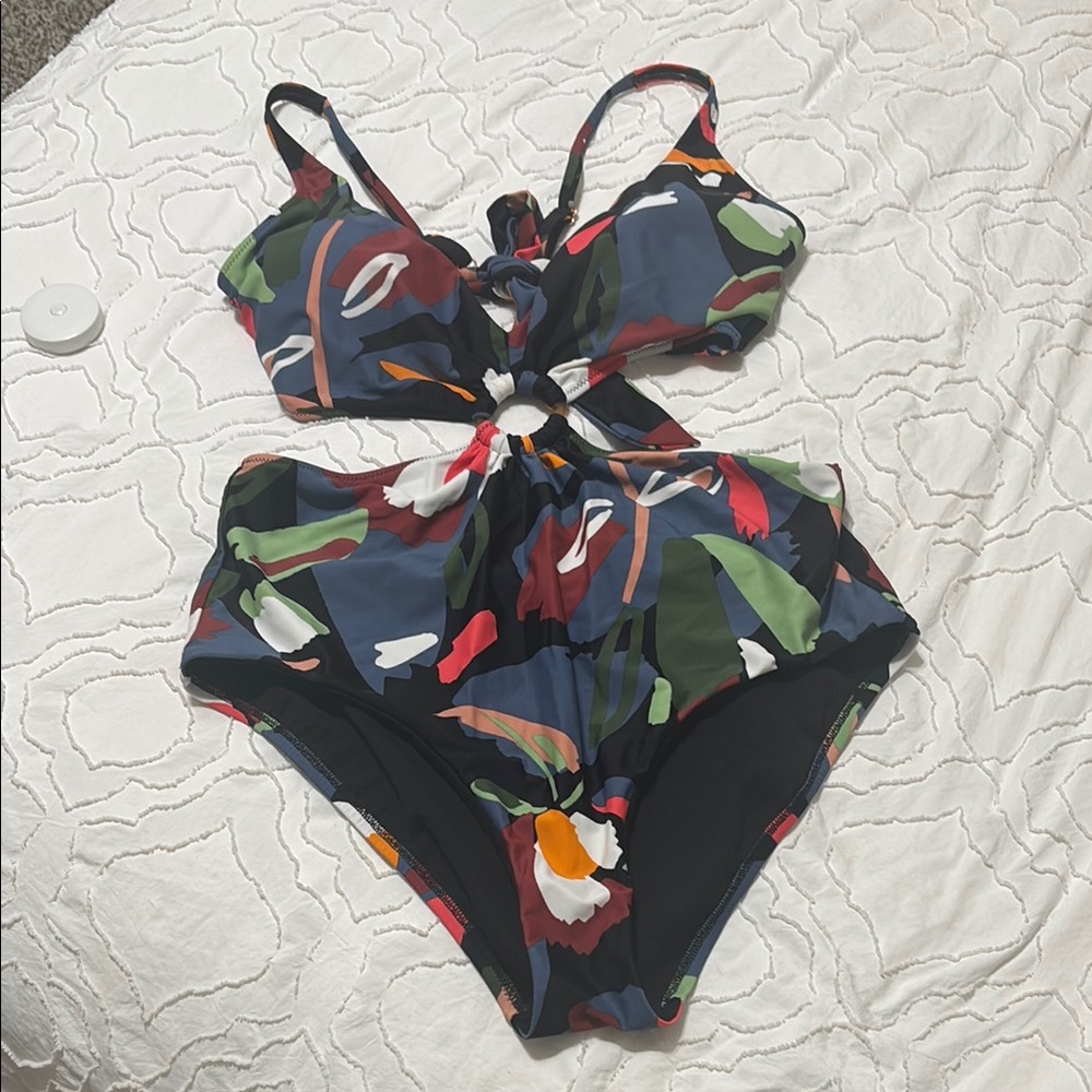Floral Cutout Swimsuit